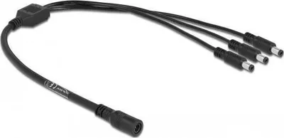Zdjęcie produktu dla Kabel rozdzielczy DC 5,5 x 2,1 mm 1 gniazdo na 3 wtyki