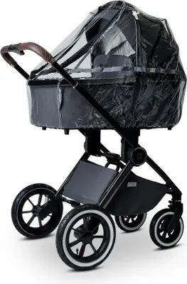 Produktbild von MOON Regenschutz für Kinderwagen, durchsichtig Reflektorstreifen, Regenverdeck