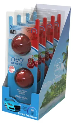 Obrázek produktu pro Neo-Sphere - Osvěžovač vzduchu do auta – 4-dvojbalení – Třešeň