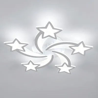 Produktbild von Osairous LED-Deckenleuchte, kreative Sternformen Lampe Wohnzimmer, 6500K weißes