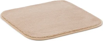 Produktbild von GÖZZE RIO Premium Badteppich weicher rutschhemmender saugfähiger Mikrofaser-Badvorleger Sand Braun 50 x 45 cm