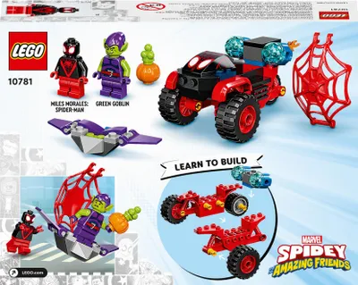 Obrázek produktu pro LEGO 10781 Marvel Spidey a jeho super přátelé Miles Morales: Spider-Manova technická tříkolka, stavebnice superhrdiny od 4 let, dárek