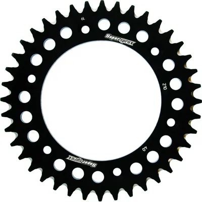 Produktbild von Alu-Kettenrad Supersprox 520 - 40Z (schwarz) RAL-210:40-BLK|ID 125,0 LK 153,0 6-Loch/6-Loch