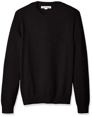 Productafbeelding van A. Essentials, herenpullover met lange mouwen en ronde hals, 100% katoen