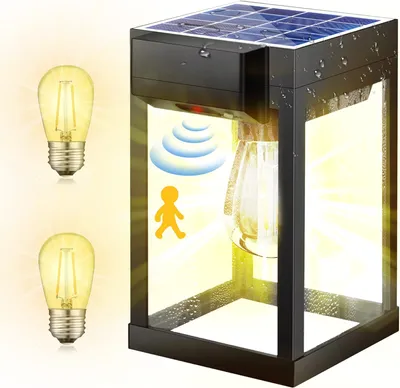 Productafbeelding van Zonnepanellampen voor buiten, met bewegingssensor, 3 modi. Zonnepaneel wandlamp voor buiten, IP65, veiligheidswandlamp voor tuin, terras, oprit