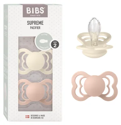 Imagen del producto de Bibs Supreme, chupete clásico para bebés, simétrico, de silicona, para niño/niña