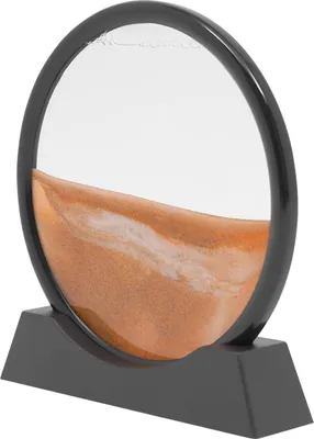 Produktbild von Sandkunstbild Runde  Sandbild Kunst Bild Glas 3D  Display Wohnzimmer Deko