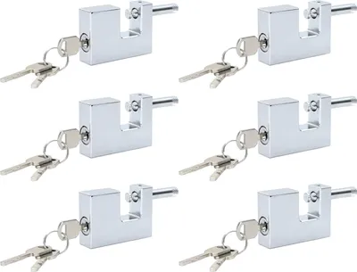 Image de Verrou 6 pcs Argenté Acier
