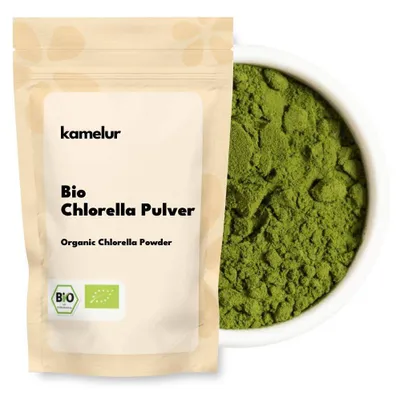 Produktbild von Kamelur Bio Chlorella Pulver grün 1kg