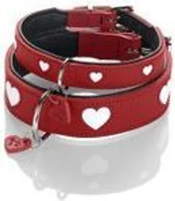 Produktbild von Hunter Halsband Love rot/schwarz