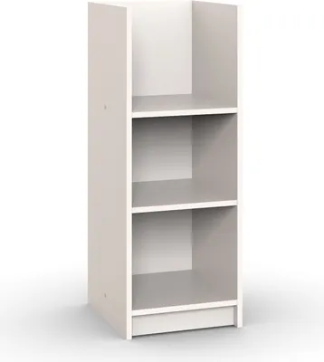 Produktbild von Unterschrank "Kiel" in WEISS mit 2 Einlegeböden. Abmessungen (BxHxT) 35x91x38 cm