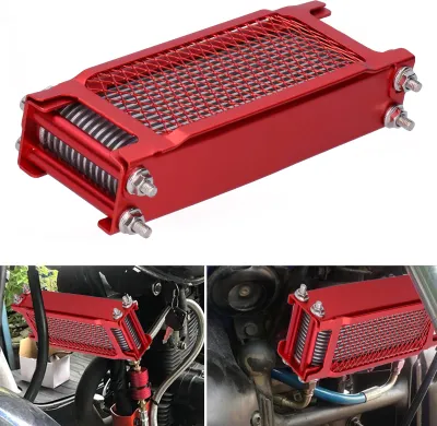 Immagine prodotto di Kit radiatore olio motore Radiatore universale per 100CC-250CC Moto Dirt Bike ATV