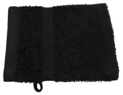 Produktbild von Julie Julsen BIO Waschhandschuh Schwarz 15 x 21 cm