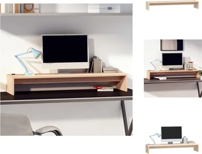 Image de vidaXL Support d'écran 100x27x15 cm pin massif - Meuble TV