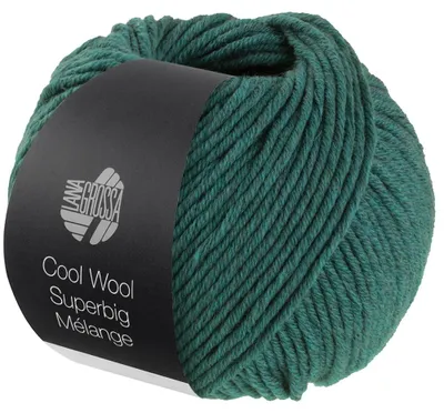 Produktbild von Lana Grossa - Cool Wool Superbig Melange 0210 dunkelgrün meliert