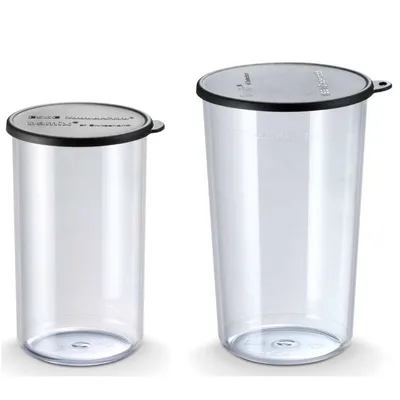 Produktbild von Bamix 3002.001, 1 l, ml, Kunststoff, Schwarz, Transparent, -20 - 100 °C, 2 Stück(e)