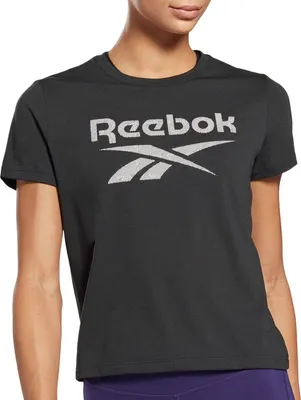 Produktbild von Reebok Workout Supremium Slim Tee Damen Sport-Shirt Fitness T-Shirt GI6851 Schwarz, Größe:L