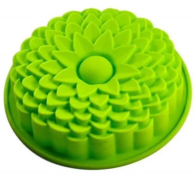 Obrázok produktu pre Silikónová forma na pečenie, priemer 20 cm, s nepriľnavou povrchovou úpravou, zelená, 1 kus