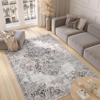 Immagine prodotto di Tappeto Tapiso VALLEY Modern a pelo corto, grigio, per soggiorno, 120 x 180 cm