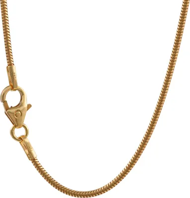 Produktbild von Goldkette Schlangenkette Länge 55cm - Breite 1,0mm - 750-18 Karat Gold