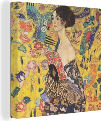 Produktbild von MuchoWow® - Leinwandbilder - Judith II - Gemälde von Gustav Klimt, Wandbild, Wanddeko Bilder Wohnzimmer, 90x90cm