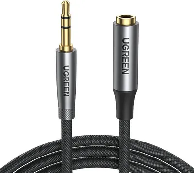 Produktbild von Ugreen AV190 Kabel AUX-Verlängerungskabel 3,5 mm Miniklinke 3m, schwarz