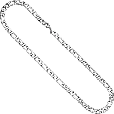 Produktbild von JOBO Figarokette Edelstahl 50 cm Kette Halskette Karabiner