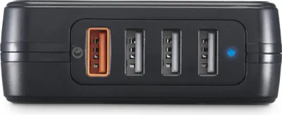Produktbild von Hama Schnellladegerät Schnellladegerät, 4x USB-A, 33 W, Schwarz