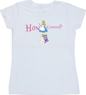 Produktbild von Disney - "Alice In Wonderland How Curious" T-Shirt für Damen BI7009 (XXL) (Weiß)