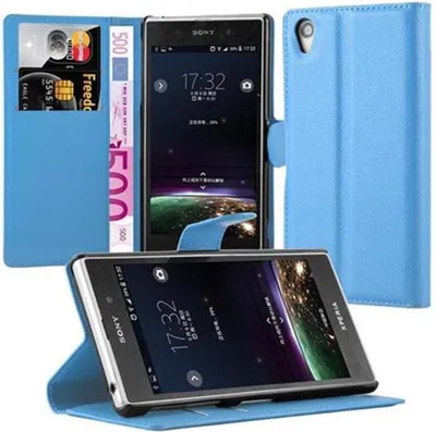 Image de Cadorabo Housse pour Sony Xperia Z1 Housse de protection en bleu Housse pour téléphone portable Etui Case Cover Fermeture magnétique
