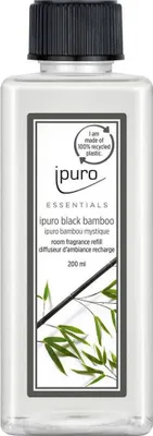 Image de ipuro Essentials Black Bamboo refill 200 ml - L'élégance mystérieuse du bambou noir pour votre intérieur