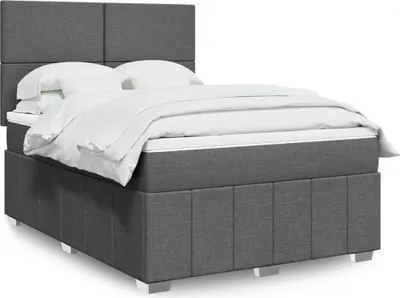 Produktbild von Maison Exclusive - Boxspringbett mit Matratze Dunkelgrau 160x200 cm Stoff