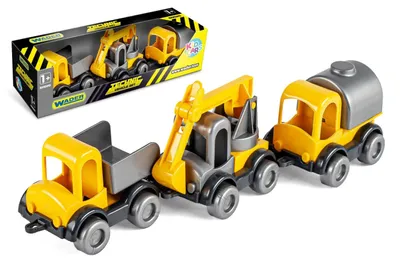 Produktbild von Wader Kid Cars 3 Baustellenfahrzeuge im Schaukarton,60021