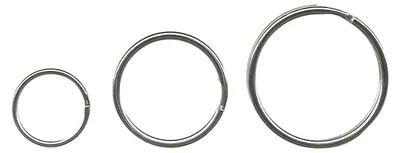 Zdjęcie produktu dla Breloki do kluczy metalowe srebrne 20 mm 100 szt