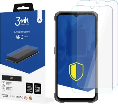 Produktbild von 3mk Display Schutzfolie ARC+ für Ulefone Armor 12 5G  0,17mm Self-Heal (2 Stück)