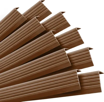 Produktbild von QUEST Set: Selbstklebende Antirutsch-Treppenprofile, braun, 40x25 mm, 100 cm