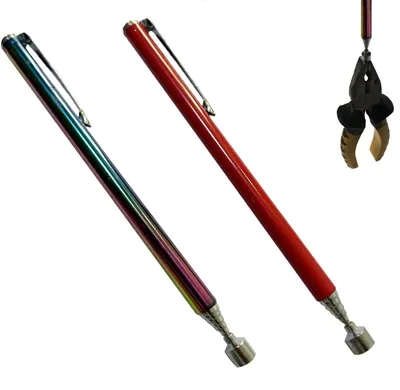 2er-Set Teleskop-Magnetstab, ausziehbar bis 65 cm, Edelstahl