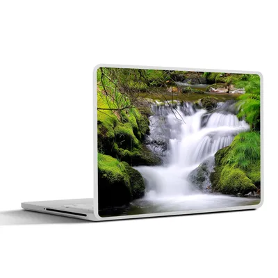Produktbild von MuchoWow® Laptop Aufkleber Sticker Cover Wasser - Natur - Wasserfall 30x22 cm - Laptop-Sticker