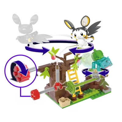 Immagine prodotto di MEGA HTH69 gioco di costruzione MEGA Pokémon Adventure Builder Bosco Incatato di Emulga e Bulbasaur