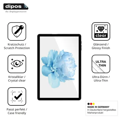 Produktbild von 2x Schutzfolie für Headwolf WPad 5 klar Displayschutzfolie Folie Display Schutz dipos