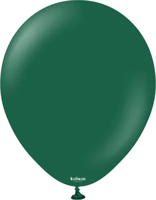 Obrázek produktu pro Kalisan Tmavě zelené latexové balónky, c. zelené 30 cm, 100 ks.