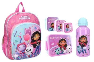 Produktbild von Gabby's Puppenhaus-Schulset; Rucksack und Lunchbox