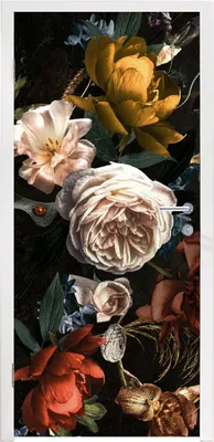 Produktbild von MuchoWow® Türtapete Selbstklebende Türfolie Blumen - Natur - Muster 85x215 cm Türposter Türaufkleber Klebefolie Türklebefolie - Aufkleber für türen - Türplakat - Dekoration