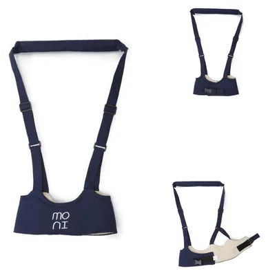 Produktbild von Moni Babylaufgurt Walky BW001, Laufleine, Laufhilfe, Sicherheitsgurt verstellbar blau