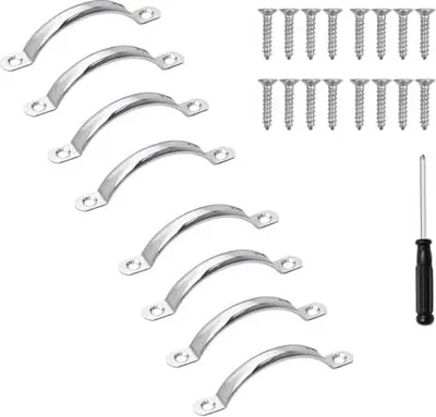 Produktbild von 8 Stück Schrankgriffe, 80mm Schubladengriffe Möbelgriffe Edelstahl Griffe Möbel Küchengriffe mit Schrauben T Stangengriff