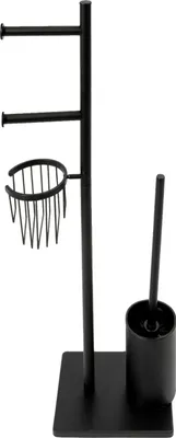 Immagine prodotto di Portarotolo, design multifunzionale, struttura robusta, nero