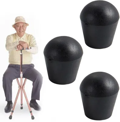 Produktbild von Ersatzfuß für Wanderstöcke, guter Grip, 1 Stück, Gummi