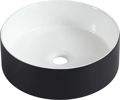 Immagine prodotto di Lavabo appoggio L.36 x H.12 x P.36 cm bianco/nero LUMA