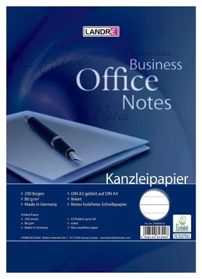 Immagine prodotto di LANDR Kanzleipapier, DIN A3/DIN A4, liniert