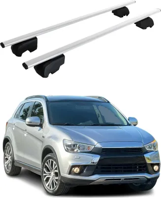Immagine prodotto di Barre portatutto trasversali per Mitsubishi ASX 2010-2023, colore ferro-argento, omologazione ABE